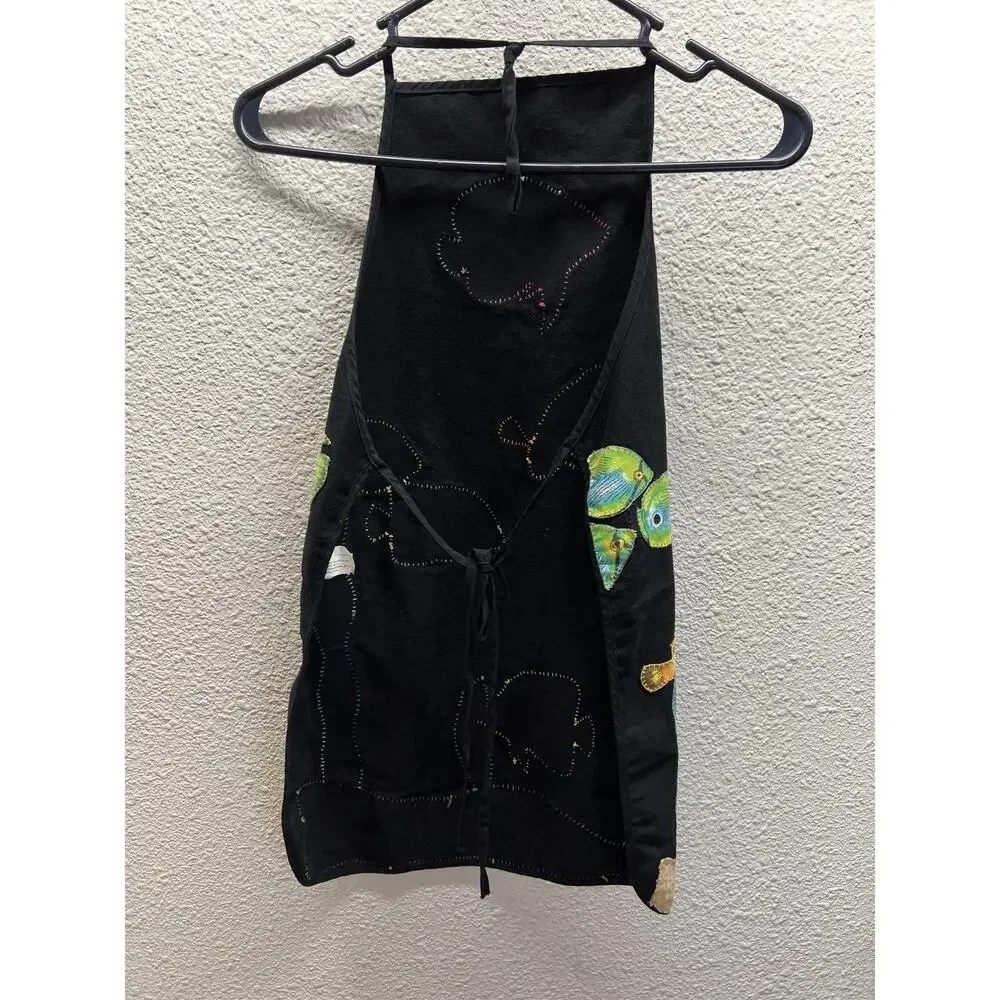 Childrens Tropical Fish Apron Ocean Aquarium Theme Handmade Applique